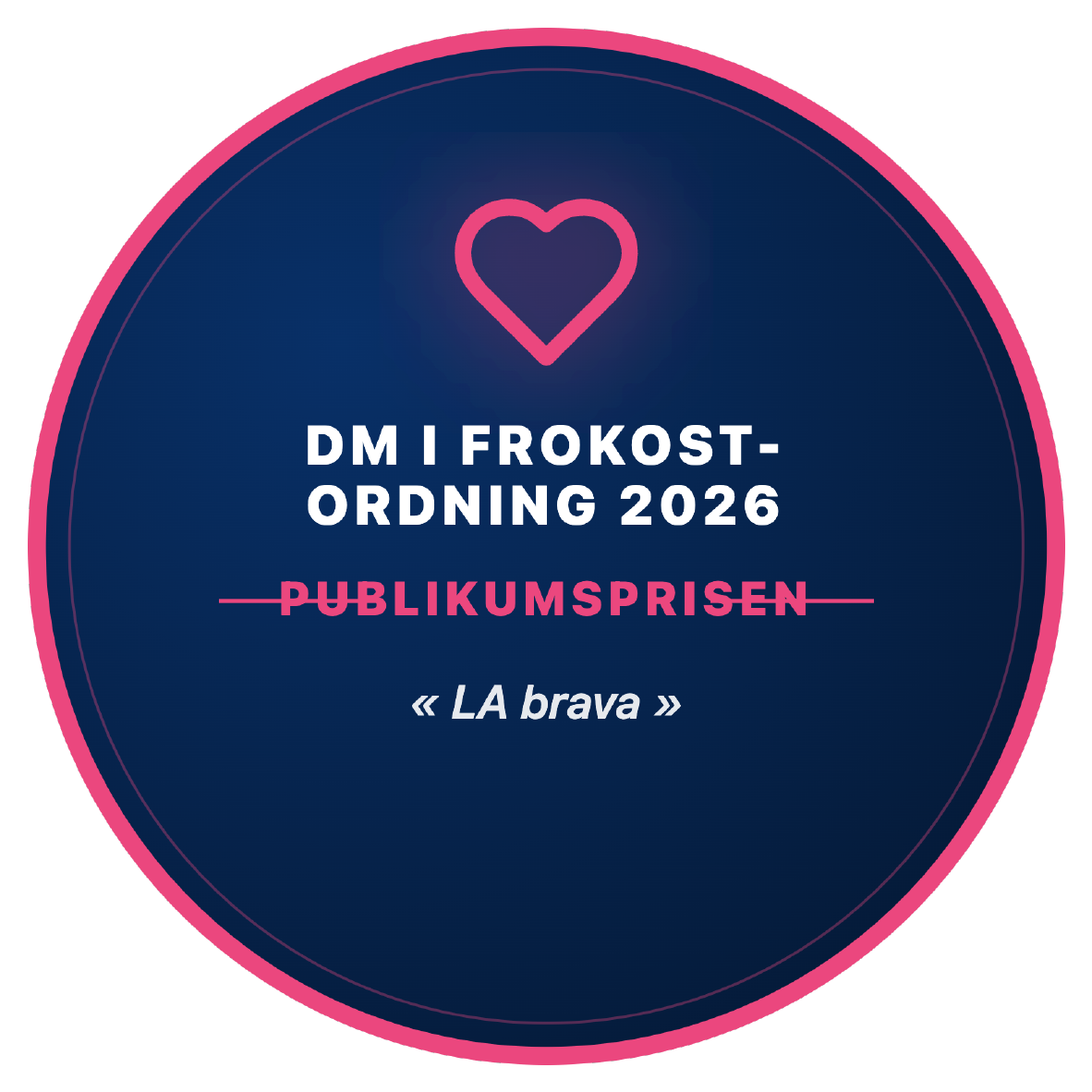 Publikumsprisen – DM i Frokostordning 2026