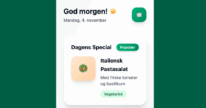 Bestil skolemad i mobilapp